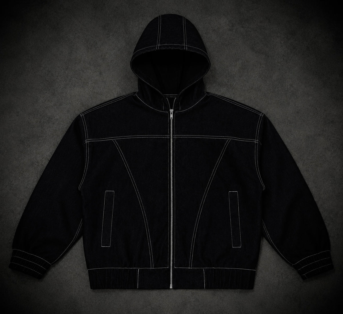 Hooded Denim Jacket
