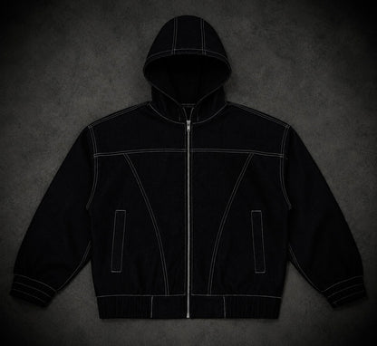 Hooded Denim Jacket