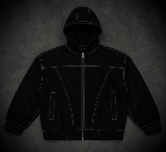 Hooded Denim Jacket