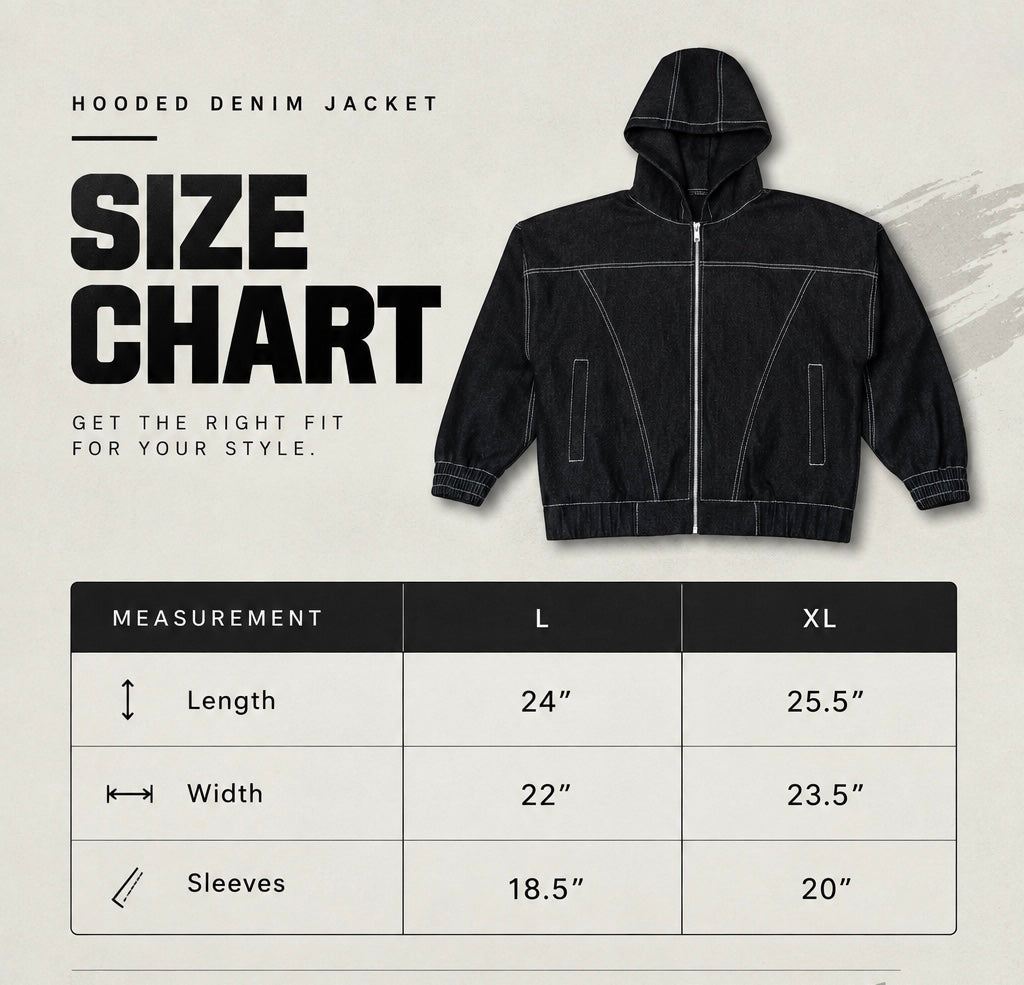 Hooded Denim Jacket